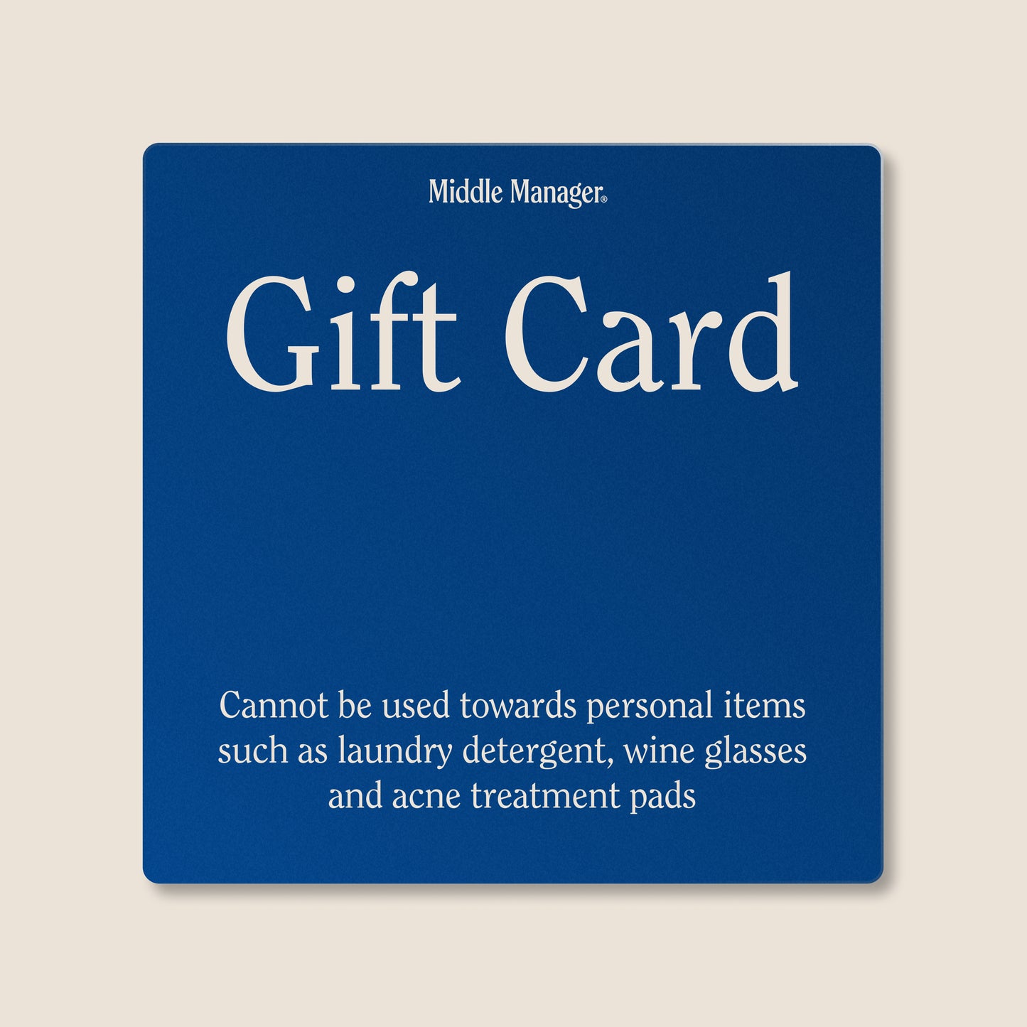 Middle Manager Gift Card